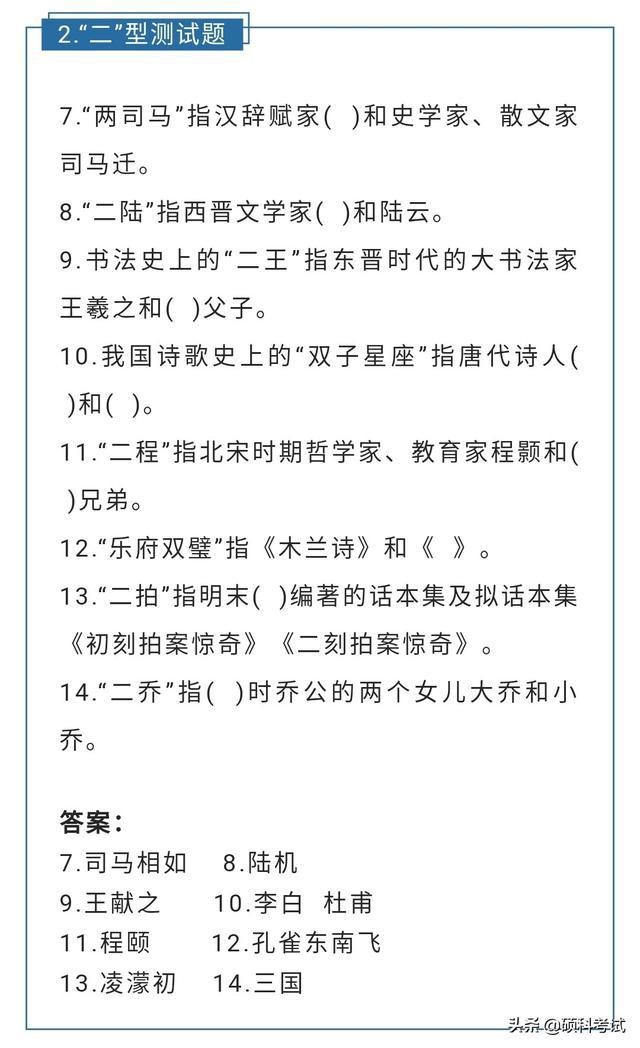 最新国学知识100题详解